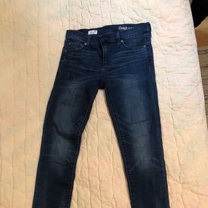 Gap Jeans 26r Girlfriend Dark Wash (B)